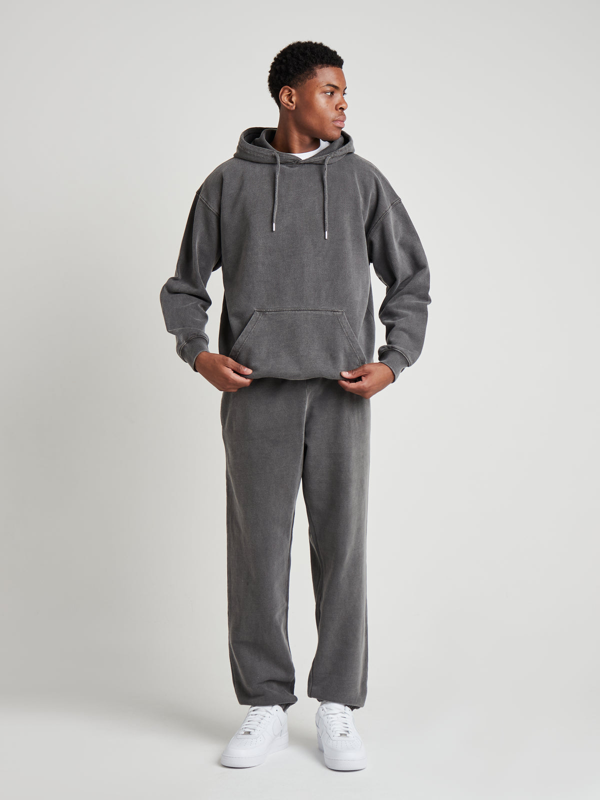Relaxed Sculpted Cuff Jogger - Vintage Charcoal Wash-5