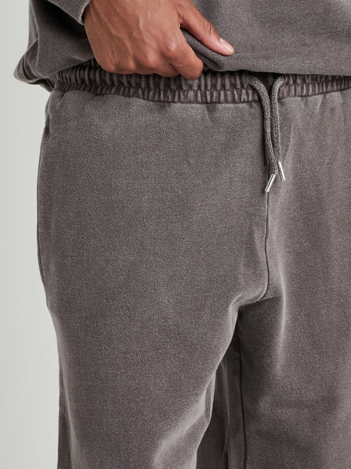 Relaxed Sculpted Cuff Jogger -  Espresso Brown Wash-8