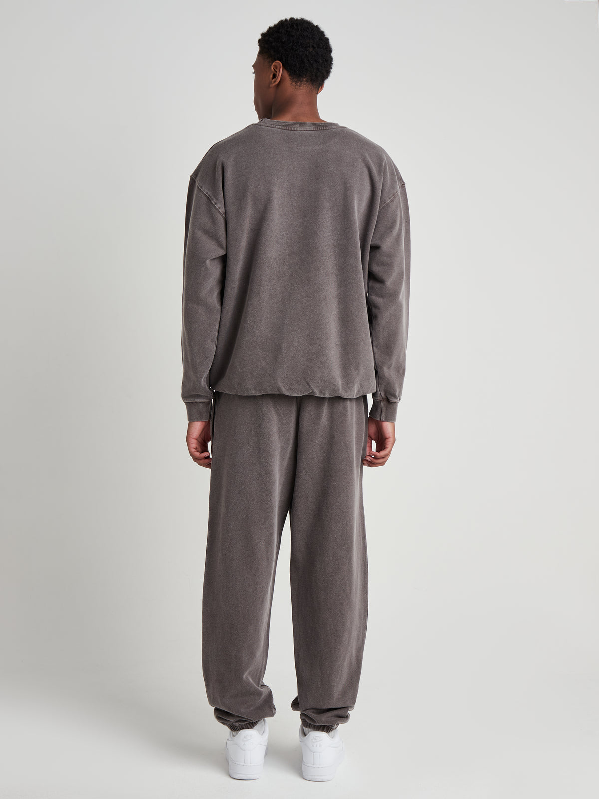 Relaxed Sculpted Cuff Jogger -  Espresso Brown Wash-6