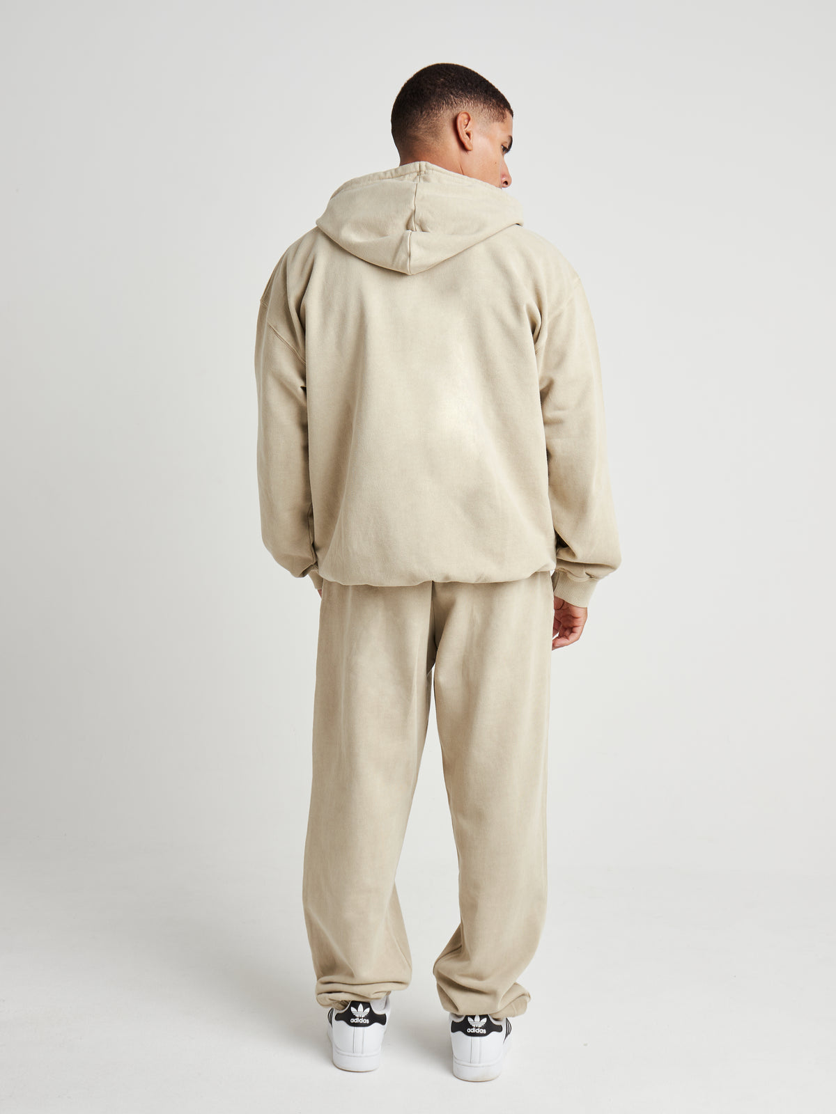 Relaxed Sculpted Cuff Jogger - Natural Khaki Wash-6