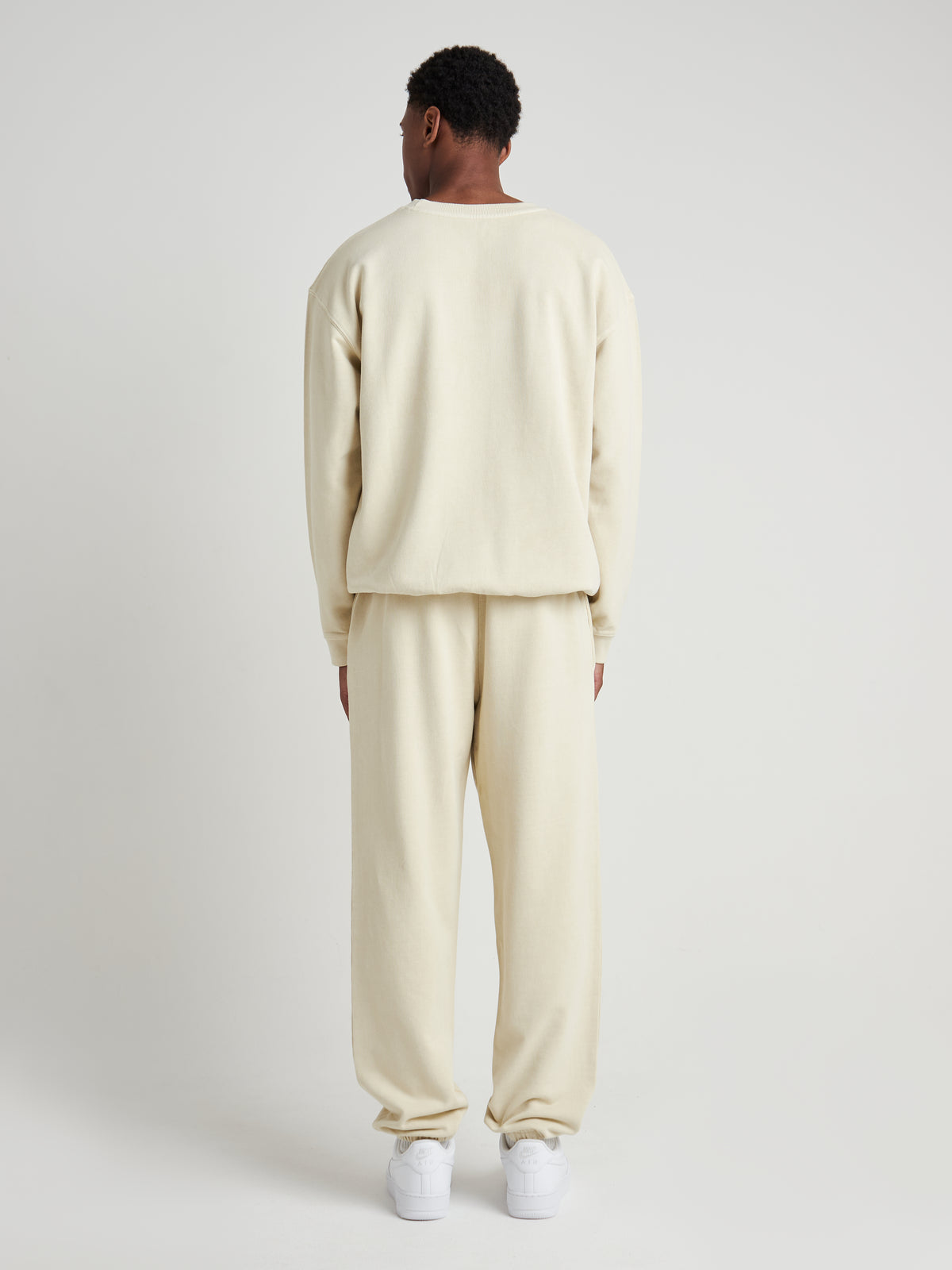 Relaxed Sculpted Cuff Jogger - Cream Pearl Wash-7