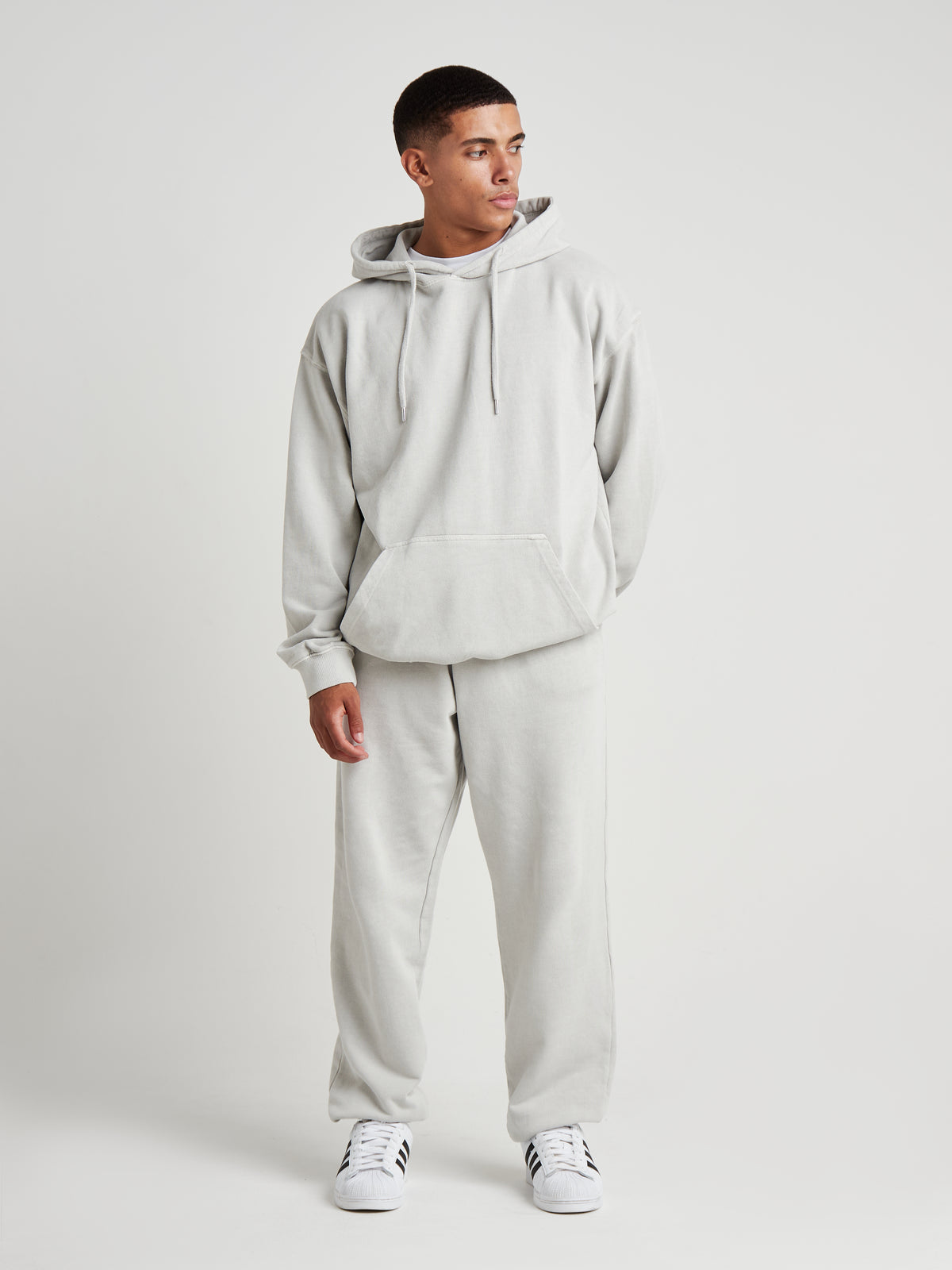 Relaxed Sculpted Cuff Jogger - Silver Birch Wash-4