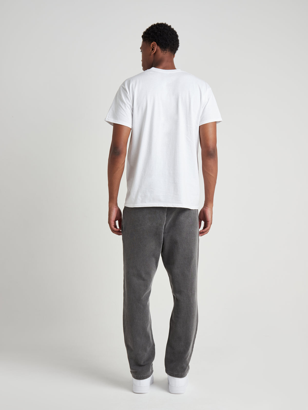 Tailored Straight-Leg Joggers - Vintage Charcoal Wash-6