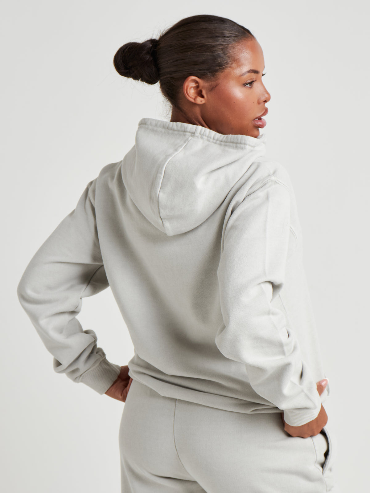 Relaxed Washed Pullover Hoodie - Silver Birch Wash-7