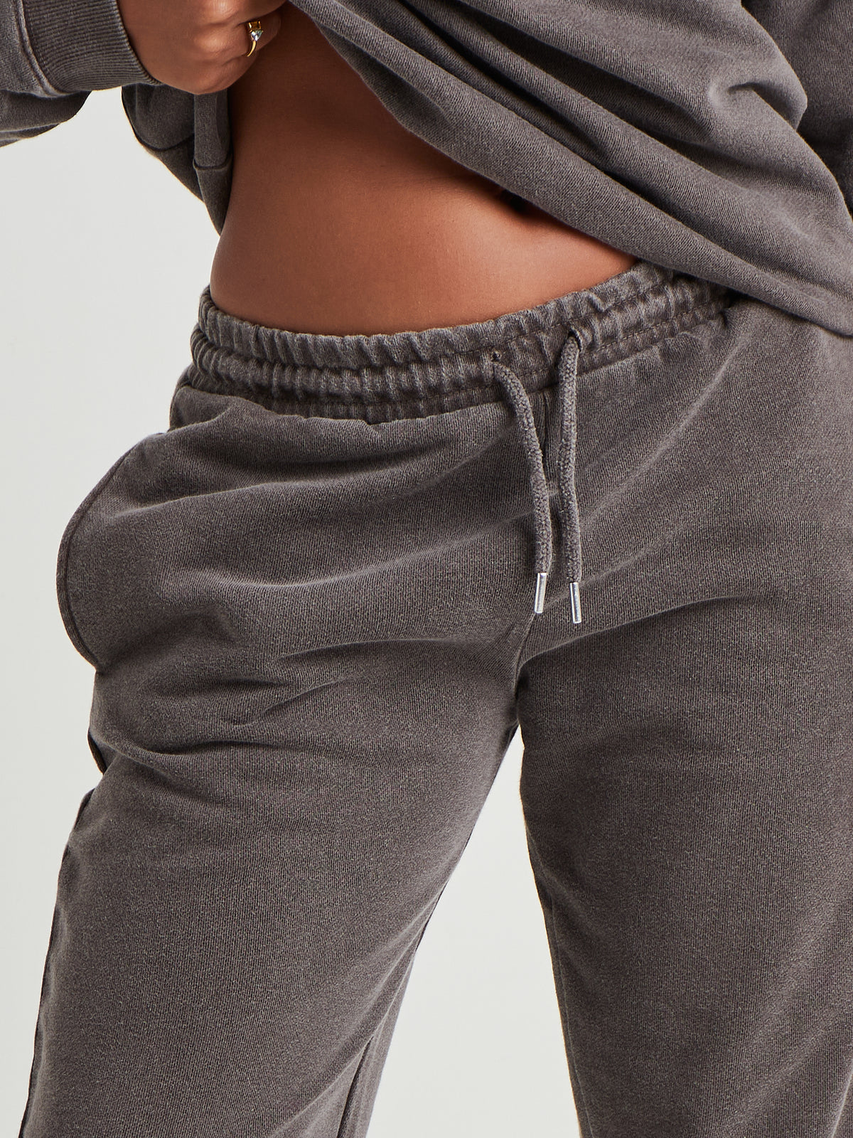 Relaxed Sculpted Cuff Jogger -  Espresso Brown Wash-9
