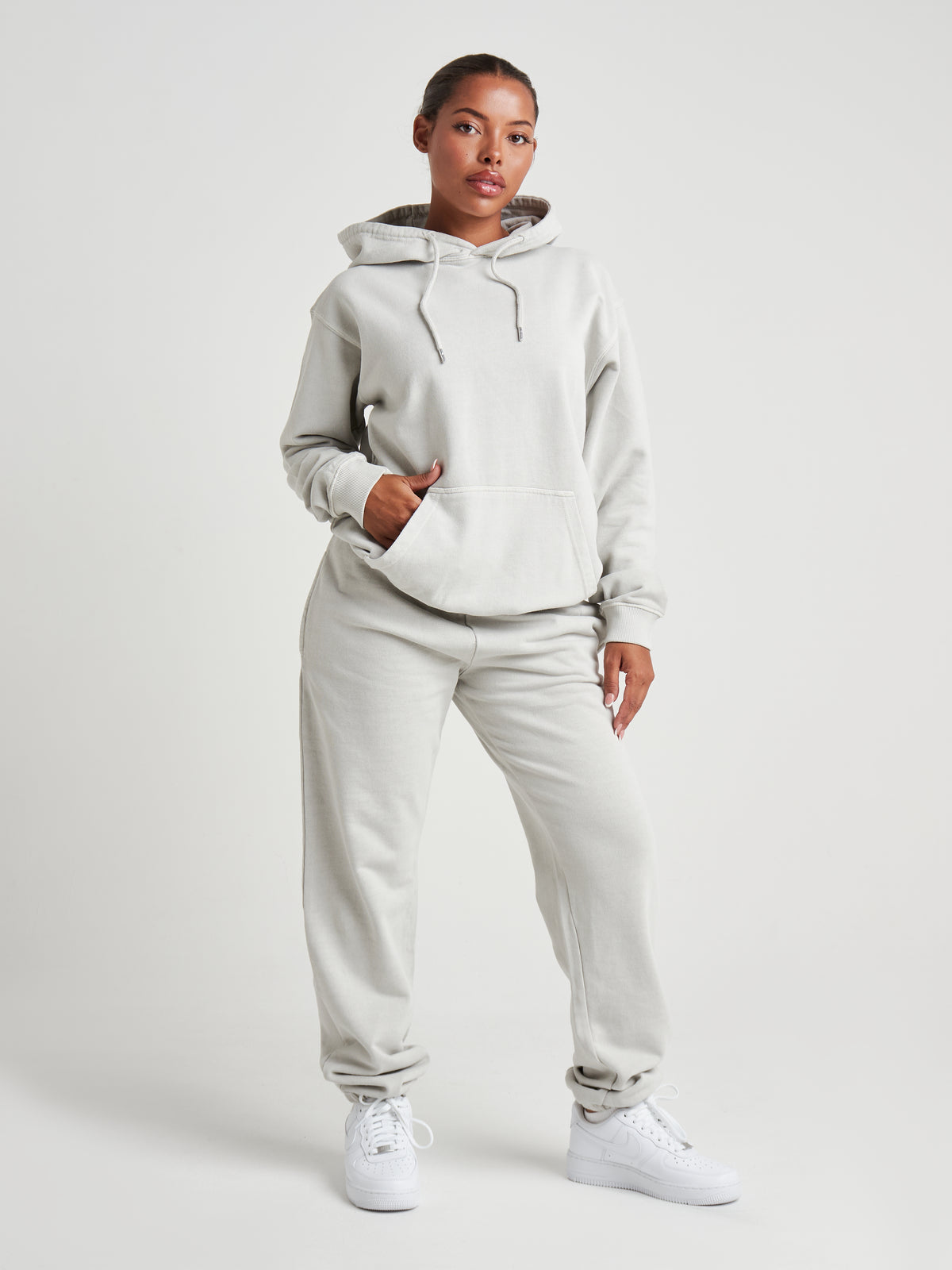 Relaxed Sculpted Cuff Jogger - Silver Birch Wash-2