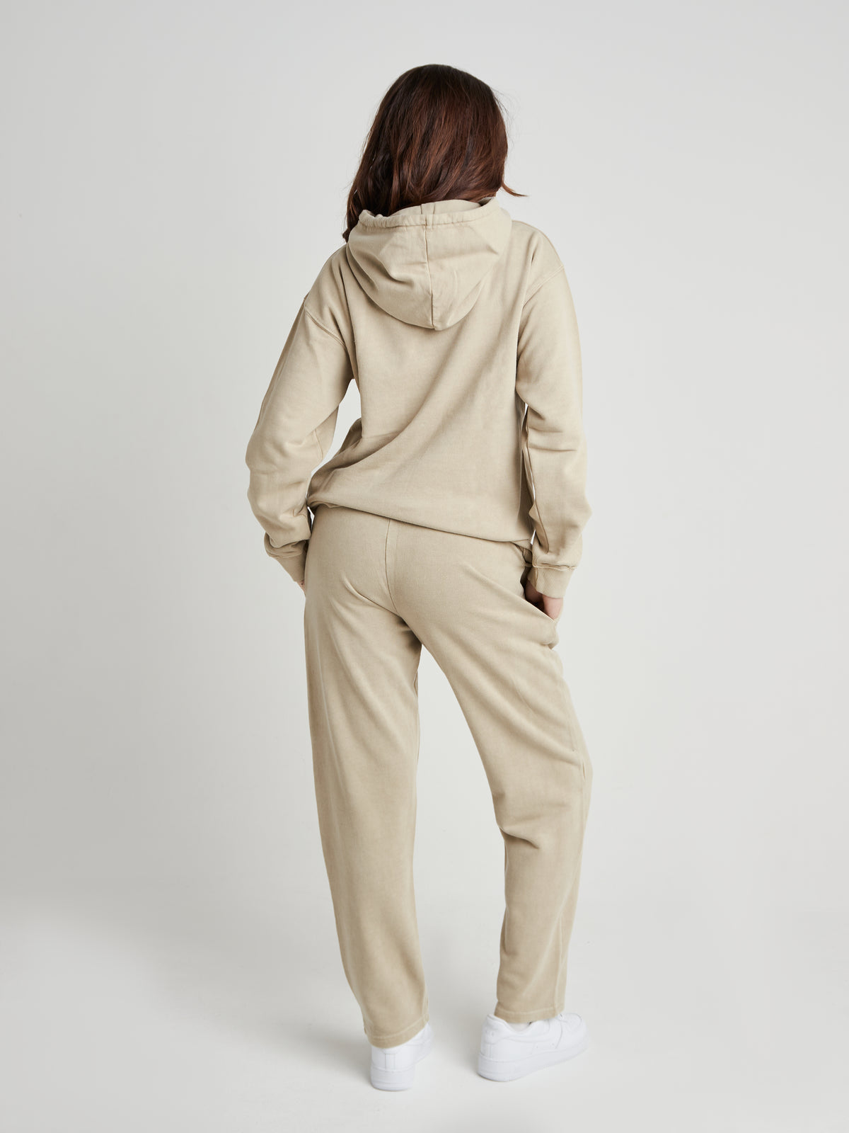 Tailored Straight-Leg Joggers - Natural Khaki Wash-7